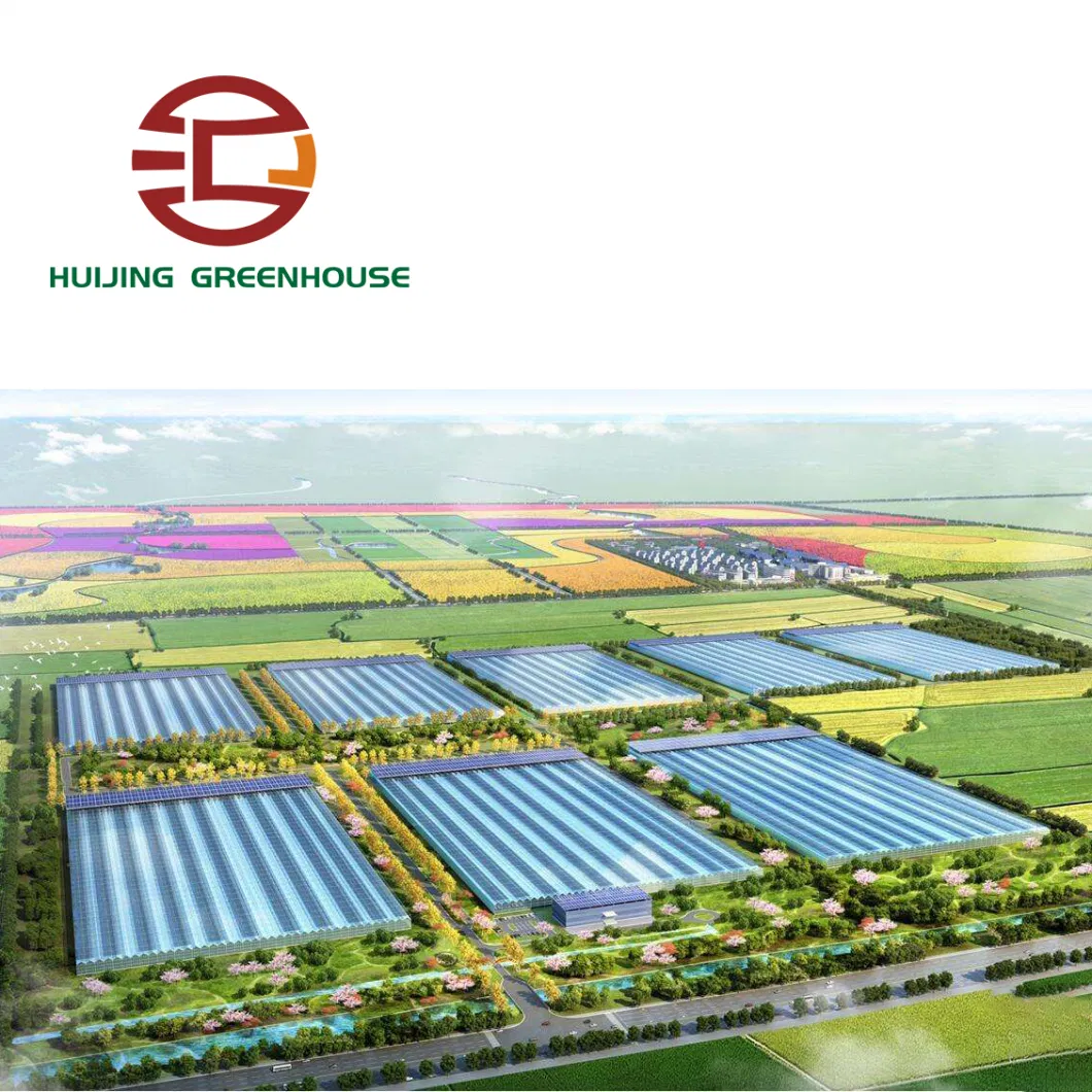 Agricultural Multi Span Po/PE Film Vegetable Greenhouse with Cooling System